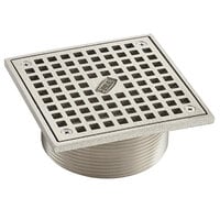 Zurn Elkay ZN400-5S 5" Square Type S Polished Nickel Bronze Strainer with Heel-Proof Square Openings
