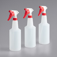 Continental 32 oz. Plastic Bottle / Sprayer Kit - 3/Pack