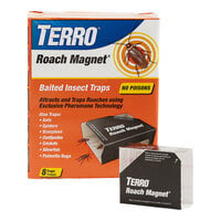 Terro T256 Roach Magnet 8-Pack Trap with Exclusive Pheromone Technology