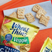 Nabisco Wheat Thins 1.75 oz. Veggie Toasted Chips Snack Pack - 60/Case