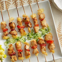 Les Chateaux de France 1.35 oz. Chicken and Pineapple Kabob Skewer - 50/Case