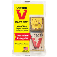 Victor Pest M032 Easy Set Wood Mouse Trap - 4/Pack