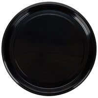 Fineline Platter Pleasers 7810TF-BK PET Plastic Black Thermoform 18 inch Catering Tray - 25/Case