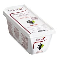 Les Vergers Boiron 2.2 lb. Blackcurrant 100% Fruit Puree - 6/Case