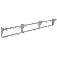 Eagle Group WM120APR Aluminum Wall-Mounted Pan / Pot Rack with Hooks - 120 inch