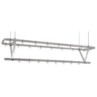 Eagle Group CM120PR Stainless Steel Ceiling-Mounted Pan / Pot Rack with Hooks - 112 inch