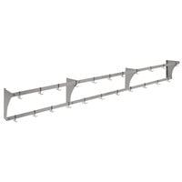 Eagle Group WM132APR Aluminum Wall-Mounted Pan / Pot Rack with Hooks - 132 inch