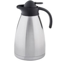 Tablecraft 10297 34 oz. Stainless Steel Insulated Coffee Carafe / Server