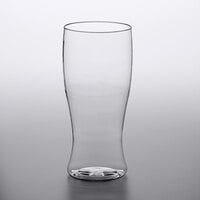Visions 12 oz. Heavy Weight Clear Plastic Pilsner Glass - 16/Pack