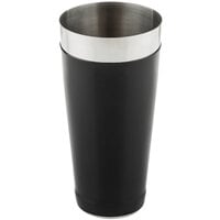 Tablecraft 10372 28 oz. Black Stainless Steel Cocktail Shaker Tin with Vinyl Coating