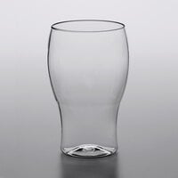 Visions 10 oz. Heavy Weight Clear Plastic Beer Glass - 16/Pack