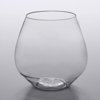 Visions 18 oz. Heavy Weight Clear Plastic Stemless Wine Glass - 16/Pack