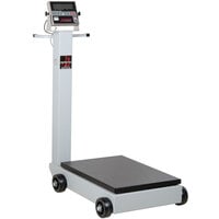 Cardinal Detecto 5852F-185 500 lb. Portable Digital Floor Scale with 185 Indicator and Tower Display, Legal for Trade