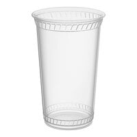 Fabri-Kal GC20NT Greenware 20 oz. Compostable Clear Customizable Plastic Cold Cup - 50/Pack