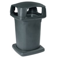 Toter 860GA-56742 60 Gallon Graystone Square Trash Can with Dome Top and Gravity Latch