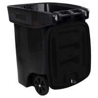Toter 79A96-10209 96 Gallon Fully Automated Blackstone Bear-Resistant Rectangular Wheeled Trash Can with Wheels and Locking Lid