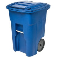 NO SCREWS OR BRACKETS BLUE Lid ONLY Toter 96 gal trashcan lid 1 lid 
