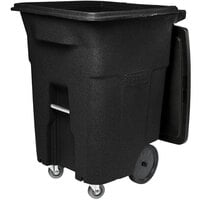  Toter 79296-R2968 96 Gallon Greenstone Trash Can with Wheels  and Attached Lid