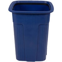 Toter SSC25-00BLU Slimline Blue 25 Gallon Square Trash Can