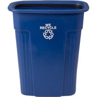 Toter REC21-00BLU Slimline Blue 23 Gallon Rectangular Slim Recycling Can