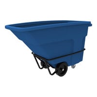 Toter NT210-00BLU 1 Cubic Yard Blue Heavy-Duty Towable Tilt Truck with Handle (2000 lb.)