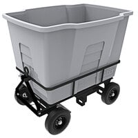 Toter AMA20-00IGY 2 Cubic Yard Graystone Rapid Speed Mobile Waste Receptacle (1500 lb. Capacity)