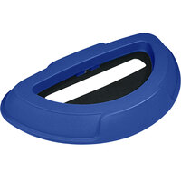 Toter HDS21-00BLU Blue Half Round Lid with Document Slot for 21 Gallon Slimline Trash Cans