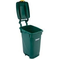 Toter 2613-SL-G100 Organics 13 Gallon Green Curbside Rectangular Composting Container with Lid
