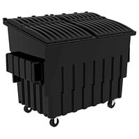 Toter FL030-10748 3 Cubic Yard Blackstone Front End Loading Mobile Trash Container / Dumpster (1500 lb. Capacity)