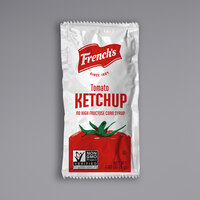 French's 9 Gram Tomato Ketchup Packets - 1000/Case