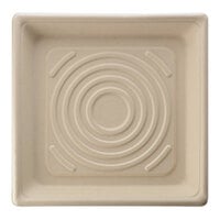 Fineline 43ST10 Conserveware 10 1/4" Tan Bagasse Square Tray - 200/Case