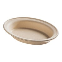 Fineline 43OB32 Conserveware 32 oz. Bagasse Oval Bowl - 250/Case