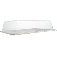 Fineline 42RCL127 Conserveware PETE Lid with Vent for 12 inch x 7 inch Rectangular Plate - 120/Case
