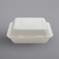 Fineline 42SHD9 Conserveware 9 inch x 9 inch x 3 1/8 inch Bagasse Deep Take-Out Container - 200/Case