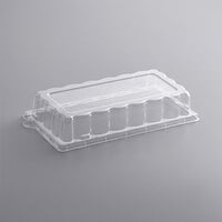 Fineline 42RCPL105 Conserveware PETE Dome Lid for 10 inch x 5 inch Rectangular Plate - 500/Case