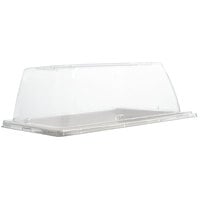 Fineline 42RCL75 Conserveware PETE Lid with Vent for 7 1/2 inch x 5 1/2 inch Rectangular Plate - 120/Case