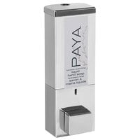 Dispenser Amenities 87144-PAYA iQon 13 oz. Chrome Wall Mounted Locking Shower Dispenser with Satin Silver Bottle and Paya Logo