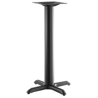 Lancaster Table & Seating Millennium 22 inch x 22 inch Cross 4 inch Counter Height Column Outdoor Table Base