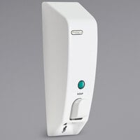 Dispenser Amenities 31150 Classic 14.5 oz. White Wall Mounted Locking Bulk Amenity Dispenser