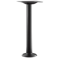 Lancaster Table & Seating Excalibur 8" Bolt Down Black Outdoor Table Base with 3" Standard Height Column