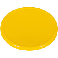 San Jamar / Escali SCDG11PLTYL 5 1/2 inch Yellow Plastic Platform Cover for 11 lb. Round Digital Scales
