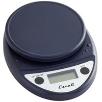 San Jamar / Escali SCDG11BLR 11 lb. Blue Round Digital Portion Control Kitchen Scale