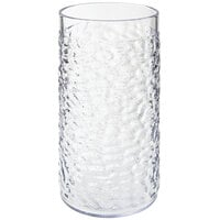 GET 3316-CL Waikiki 16 oz. Clear Customizable SAN Plastic Hammered Tumbler - 72/Case