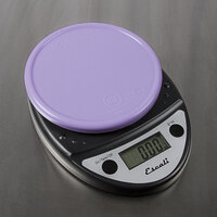 San Jamar / Escali SCDG11PLTPR 5 1/2 inch Purple Plastic Platform Cover for 11 lb. Round Digital Scales