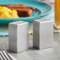 American Metalcraft 6 Stainless Steel Presto Push Salt and Pepper