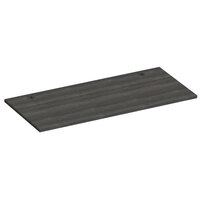Hirsh Industries 23659 23 5/8 inch x 59 inch Weathered Charcoal Laminate Desk Worksurface