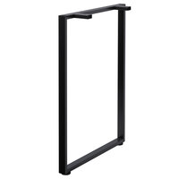 Hirsh Industries 22034 Holden 40 1/4 inch Standing Height Black O-Leg Support for 29 1/2 inch Worksurface