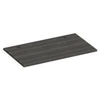 Hirsh Industries 23657 23 5/8 inch x 47 1/4 inch Weathered Charcoal Laminate Desk Worksurface