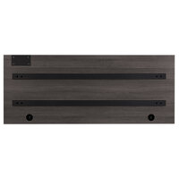 Hirsh Industries 23657 23 5/8 inch x 47 1/4 inch Weathered Charcoal Laminate Desk Worksurface