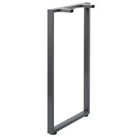 Hirsh Industries 22033 Holden 40 1/4 inch Standing Height Charcoal O-Leg Support for 23 5/8 inch Worksurface